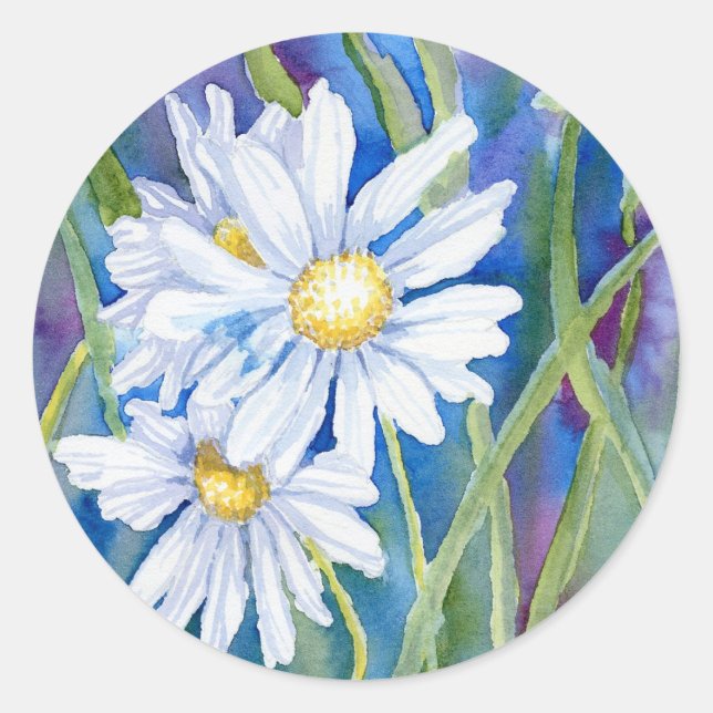 pegatina de "White Daisies" (Anverso)