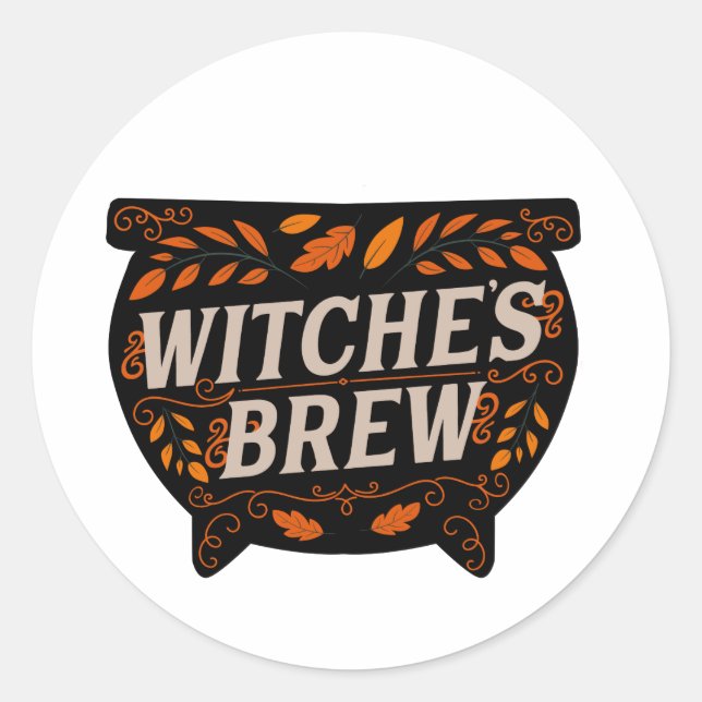 Pegatina de Witches Brew (Anverso)