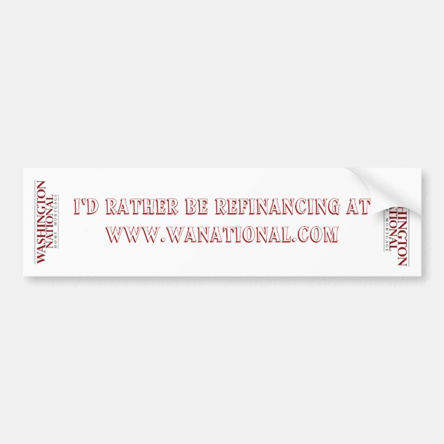 Pegatina de WNHM Bumber (Frente)