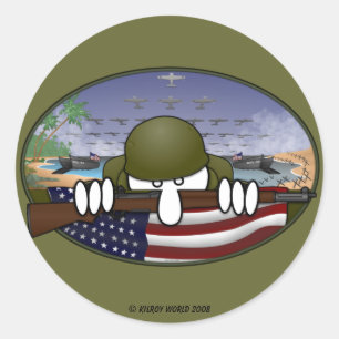 Pegatina de WW2 Kilroy