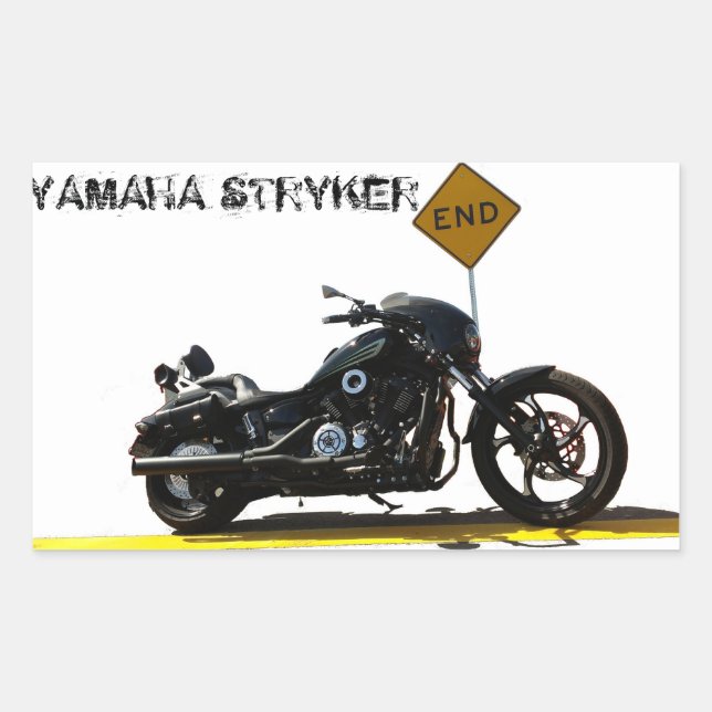 Pegatina de Yamaha Stryker "El fin" (Anverso)