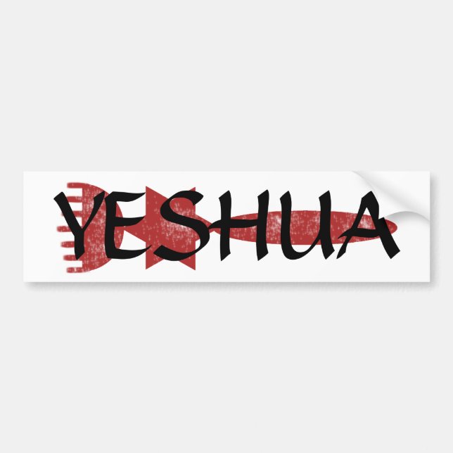 Pegatina de Yeshua (Frente)
