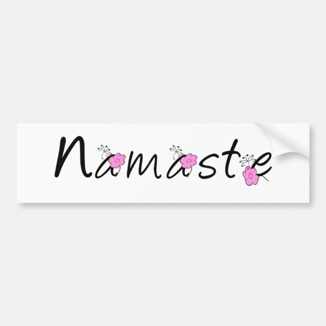 Pegatina de yoga de Namaste (Frente)