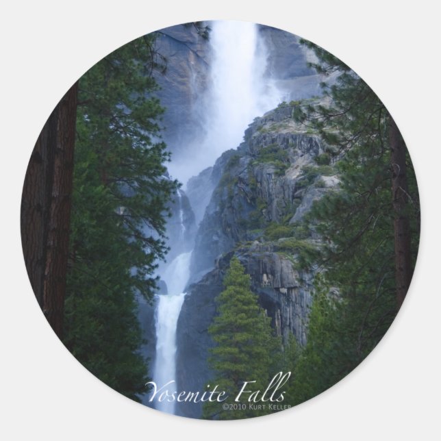 Pegatina de Yosemite Falls (Anverso)