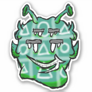 Pegatina de Zippy Trippy Alien Dazs XOXO