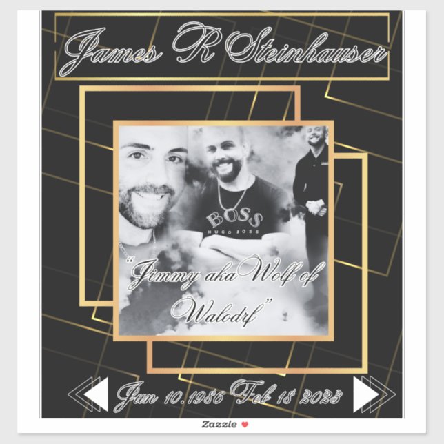 Pegatina Decal De Coches En Memoria Amante (Hoja)