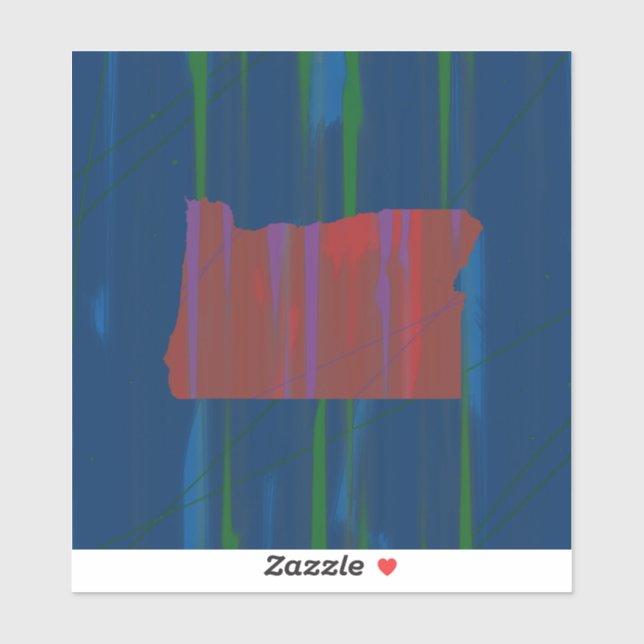 Pegatina Decal de la cena de Oregon (Hoja)