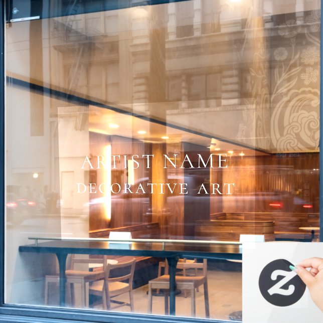 Pegatina Decal de la ventana de exposición de la g (Ventana de cafetería)