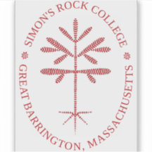 Decal de sellado rojo de vinilo rectangular