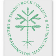 Decal de sellado verde de vinilo rectangular