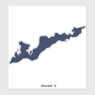 Pegatina Decal de Silhouette Island Fishers - Azul