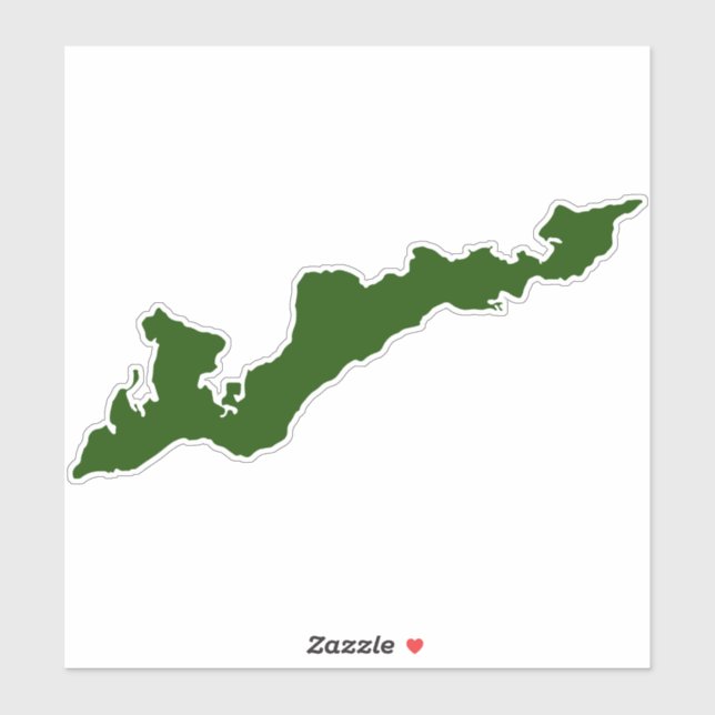 Pegatina Decal de Silhouette Island Fishers - Verd (Hoja)