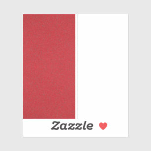 Pegatina Decal de vinilo rojo de tomate de media textura - 