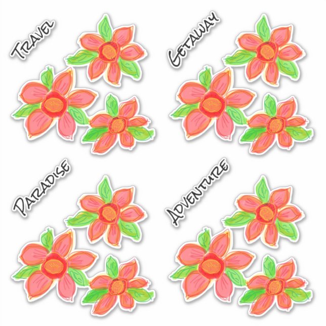 Pegatina Decales de equipaje (Anverso)