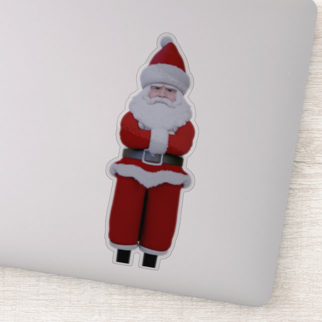 Pegatina Decepcionado santa chris kringle antiguo nick (Detalle)