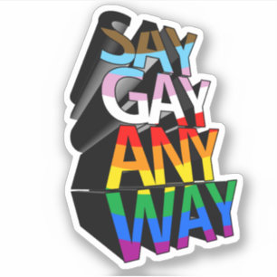 PEGATINA DECIR GAY DE TODAS FORMAS