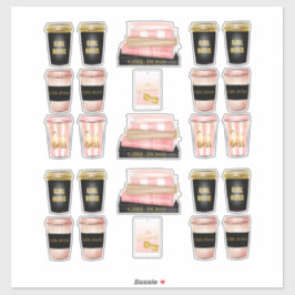 Pegatina Declaciones del planificador de alta moda de chica