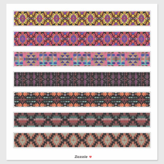 Pegatina Decoración de artesanías de estilo suroeste (Hoja)
