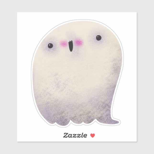 Pegatina Decoración de Halloween Cuidada Fantasma (Hoja)