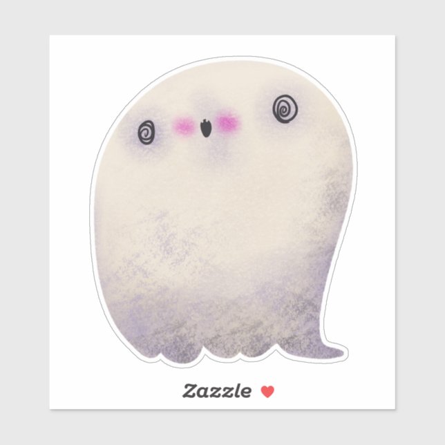 Pegatina Decoración de Halloween Cuidada Fantasma (Hoja)