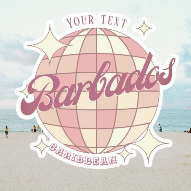 Pegatina Decoración de las Islas del Caribe de Barbados (Subido por el creador)