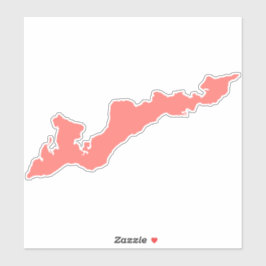 Pegatina Decoración de Silhouette Island Fishers -