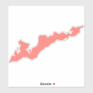 Pegatina Decoración de Silhouette Island Fishers -