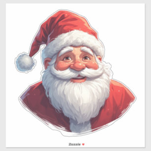 Pegatina Decoraciones de Navidad de Papá Noel para las Fies