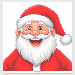 Pegatina Decoraciones de Santa Claus para la festividad nav