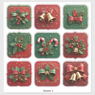 Pegatina Decoraciones Navideñas Festivas