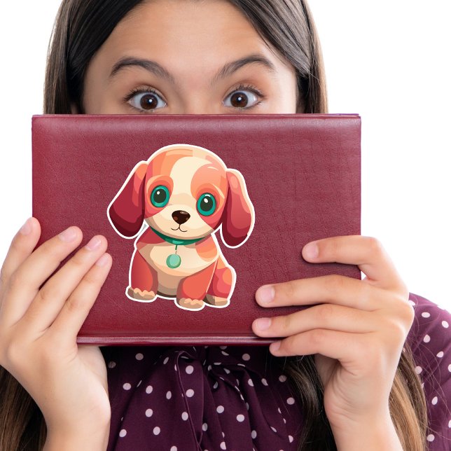 Pegatina decorativo de cachorro suave (Subido por el creador)