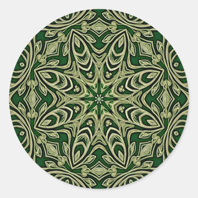 Pegatina decorativo de oro verde (Anverso)