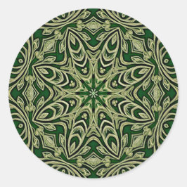 Pegatina decorativo de oro verde