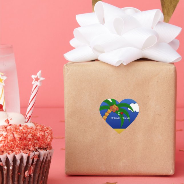 pegatina decorativo "I Love Orlando, Florida" (Fiesta)