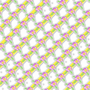 Pegatina Decretos de vinilo de banda de flor rosa