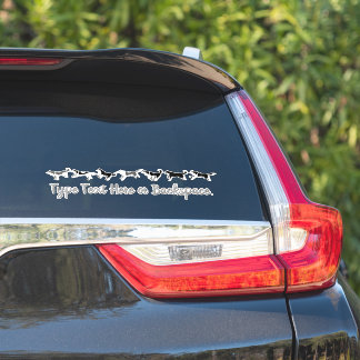 Pegatina Decretos personalizados del equipo de Husky Sled P