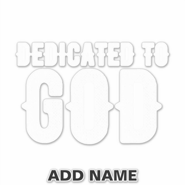 PEGATINA DEDICADO AL TEXTO BLANCO DEL PERSONALIZABLE GUAY D (Anverso)