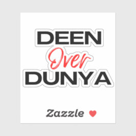 Pegatina Deen Sobre Dunya Ramadan Mubarak Islámico Musulmán