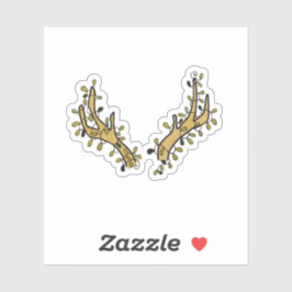 Pegatina Deer Antlers y Ivy