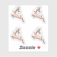 Deer Holidays Navidades Rosa Winter Antlers