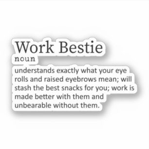 Pegatina Definición De Bestias De Trabajo, Regalo Para Amig