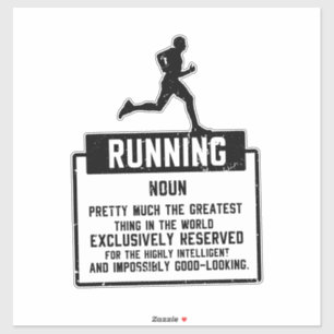 Pegatina Definición de correr