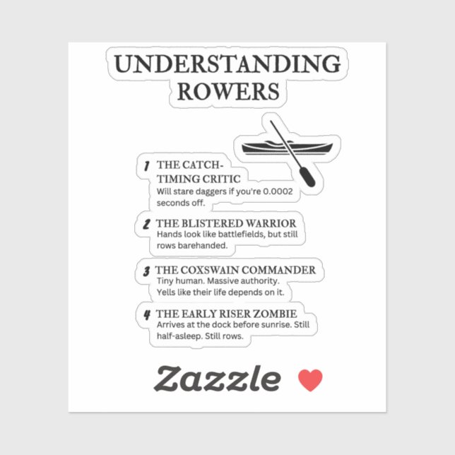 Pegatina Definiciones divertidas de vida de tripulaciones (Hoja)