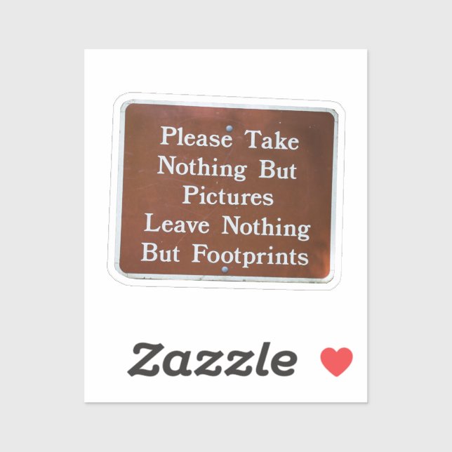 Pegatina Déjalo mejor de lo que encontraste (Hoja)