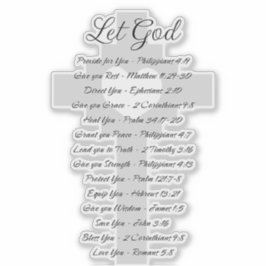 Pegatina Dejemos que la escritura de Dios sea inspiración