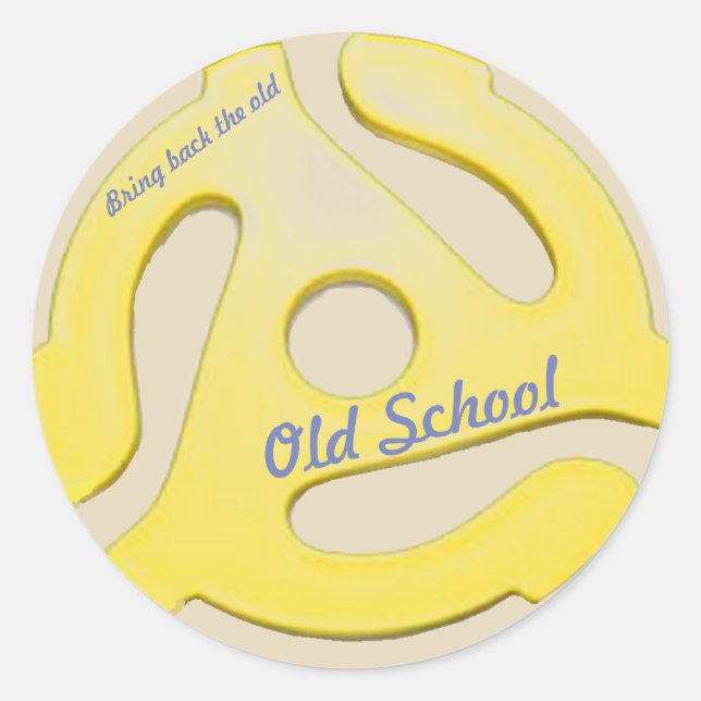 pegatina del adaptador de 45 rpm (Anverso)