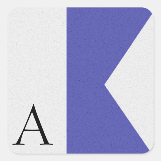 Pegatina del alfabeto de la bandera de señal (Anverso)