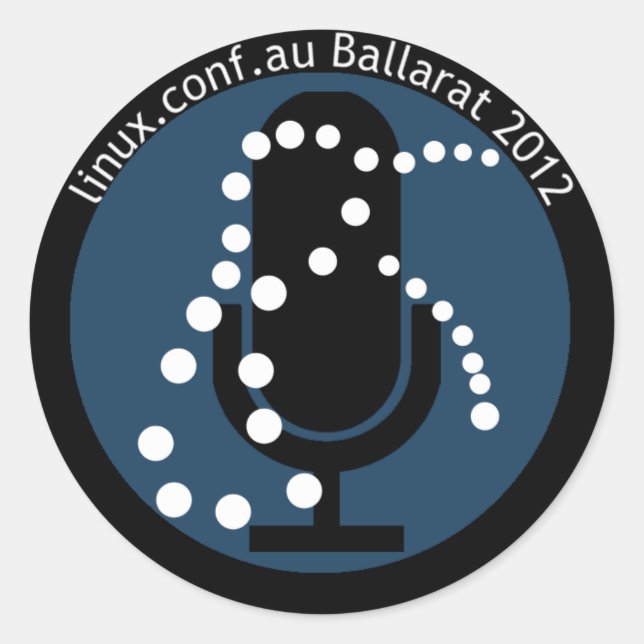 Pegatina del altavoz LCA2012 con texto (Anverso)