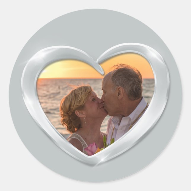 Pegatina del aniversario del platino de la foto (Anverso)