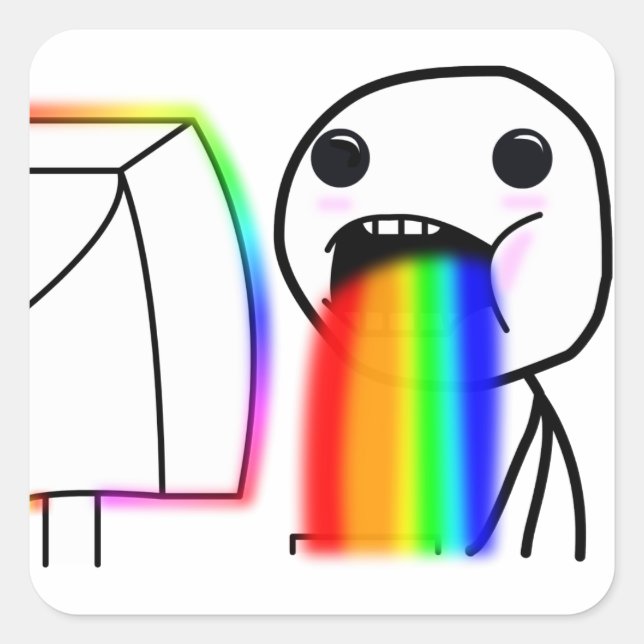 Pegatina del arco iris (Anverso)